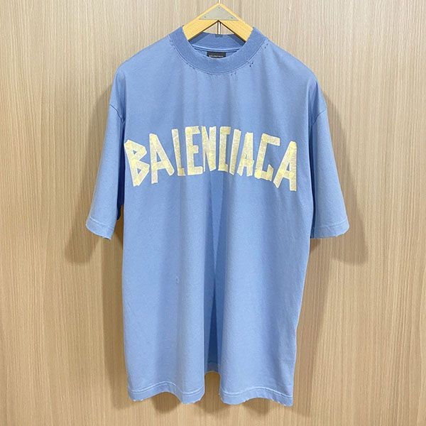 追跡付 バレンシアガ テープタイプコットンジャージーTシャツ baw85181